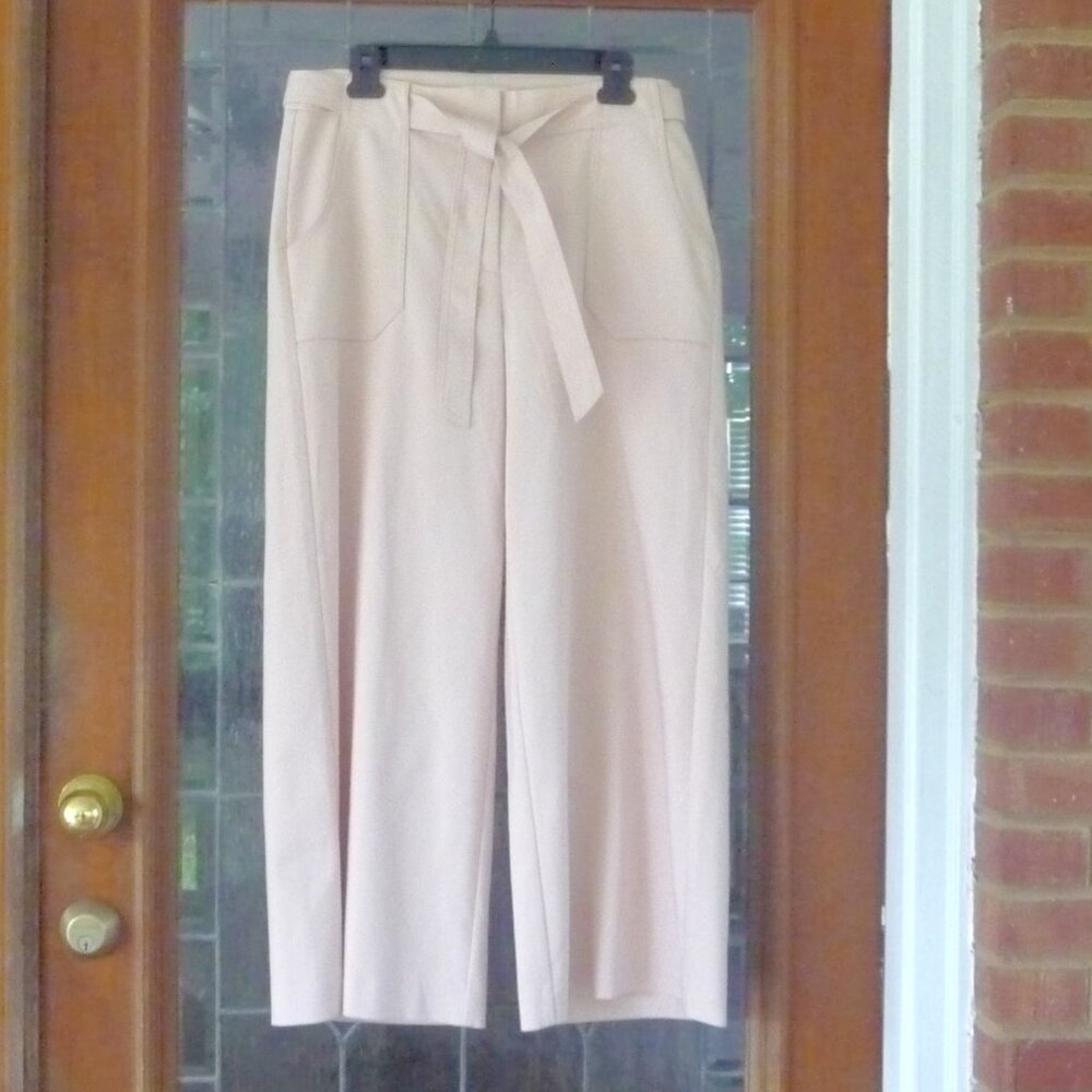 CALVIN KLEIN WIDE LEG ANKLE TROUSERS SIZE 10